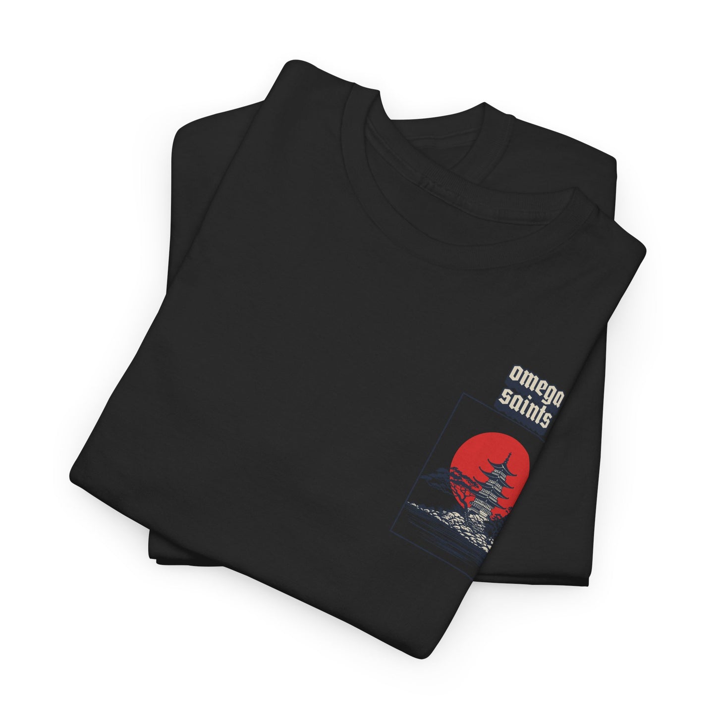 Omega Saints Temple Tee – Japan-Inspired Streetwear with Sacred Style