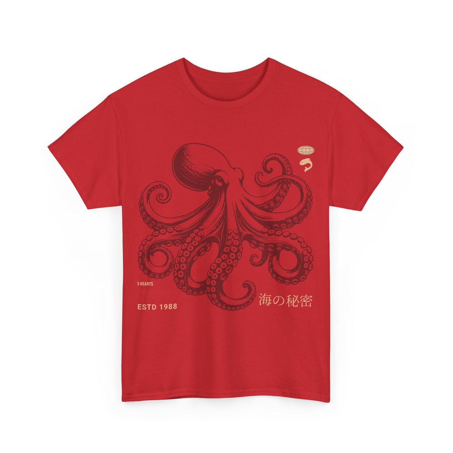 Japanese Octopus T-Shirt – Traditional Ukiyo-e Kraken Style Graphic Tee