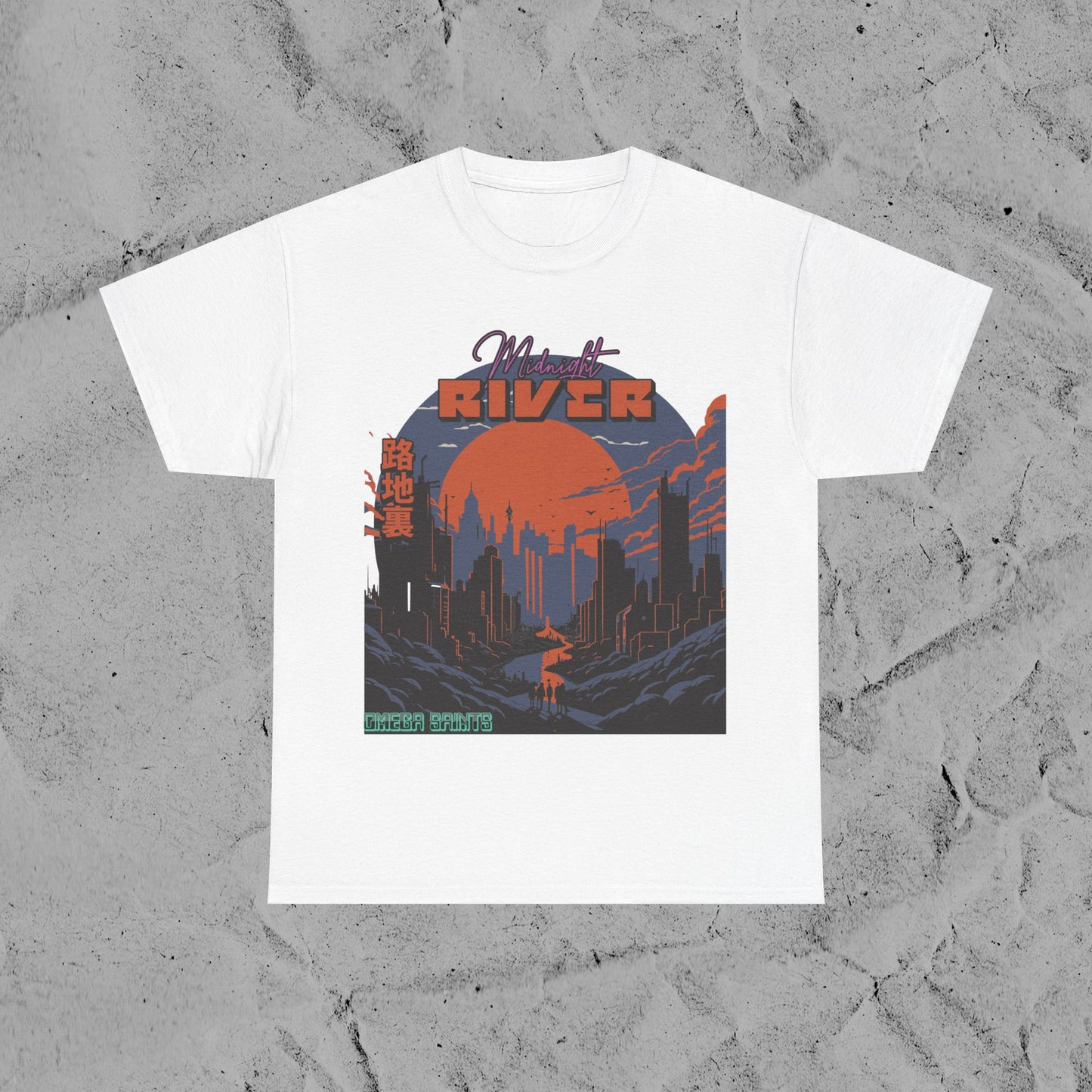 Midnight River - Japan Style Tee | Graphic Printed T-Shirt