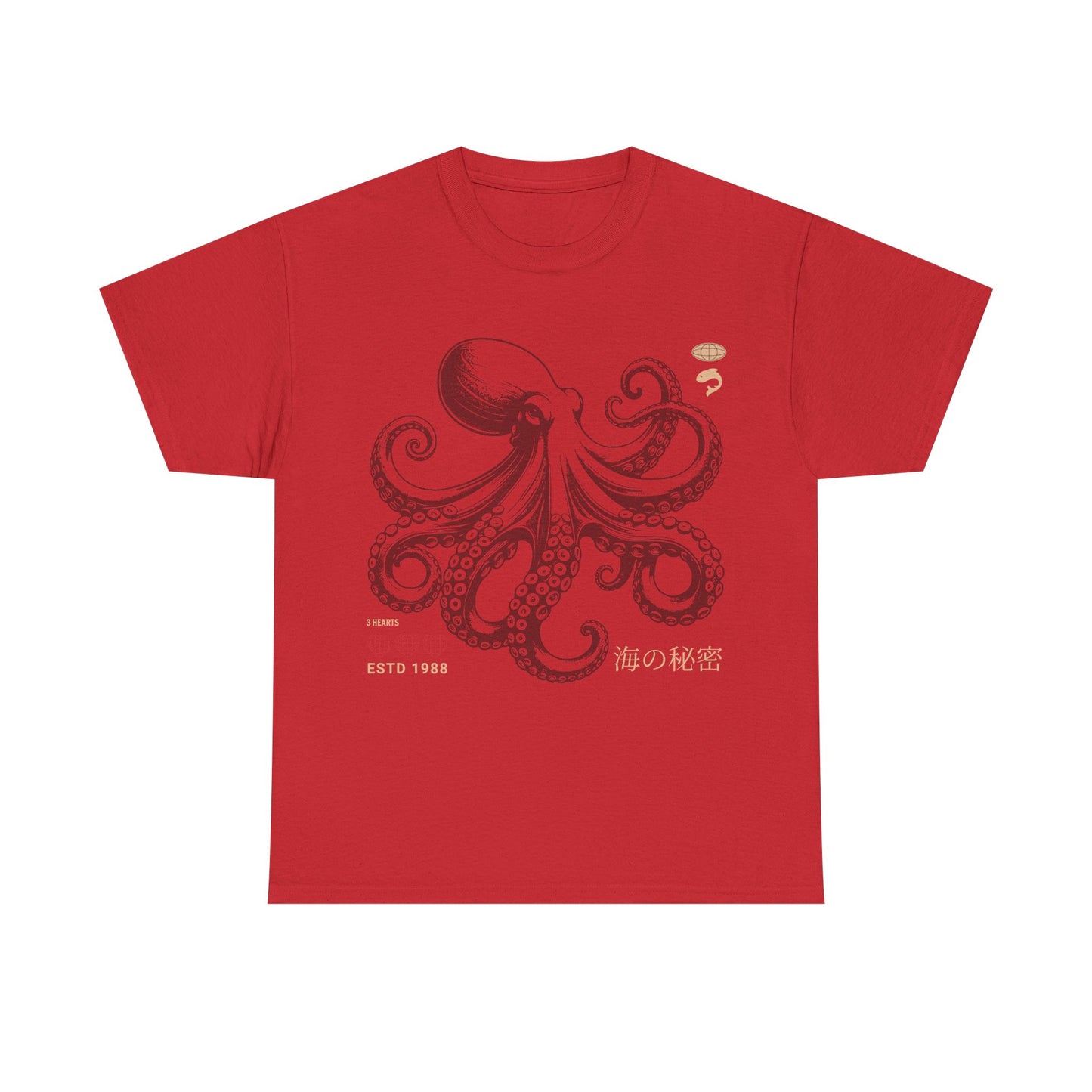 Japanese Octopus T-Shirt – Traditional Ukiyo-e Kraken Style Graphic Tee