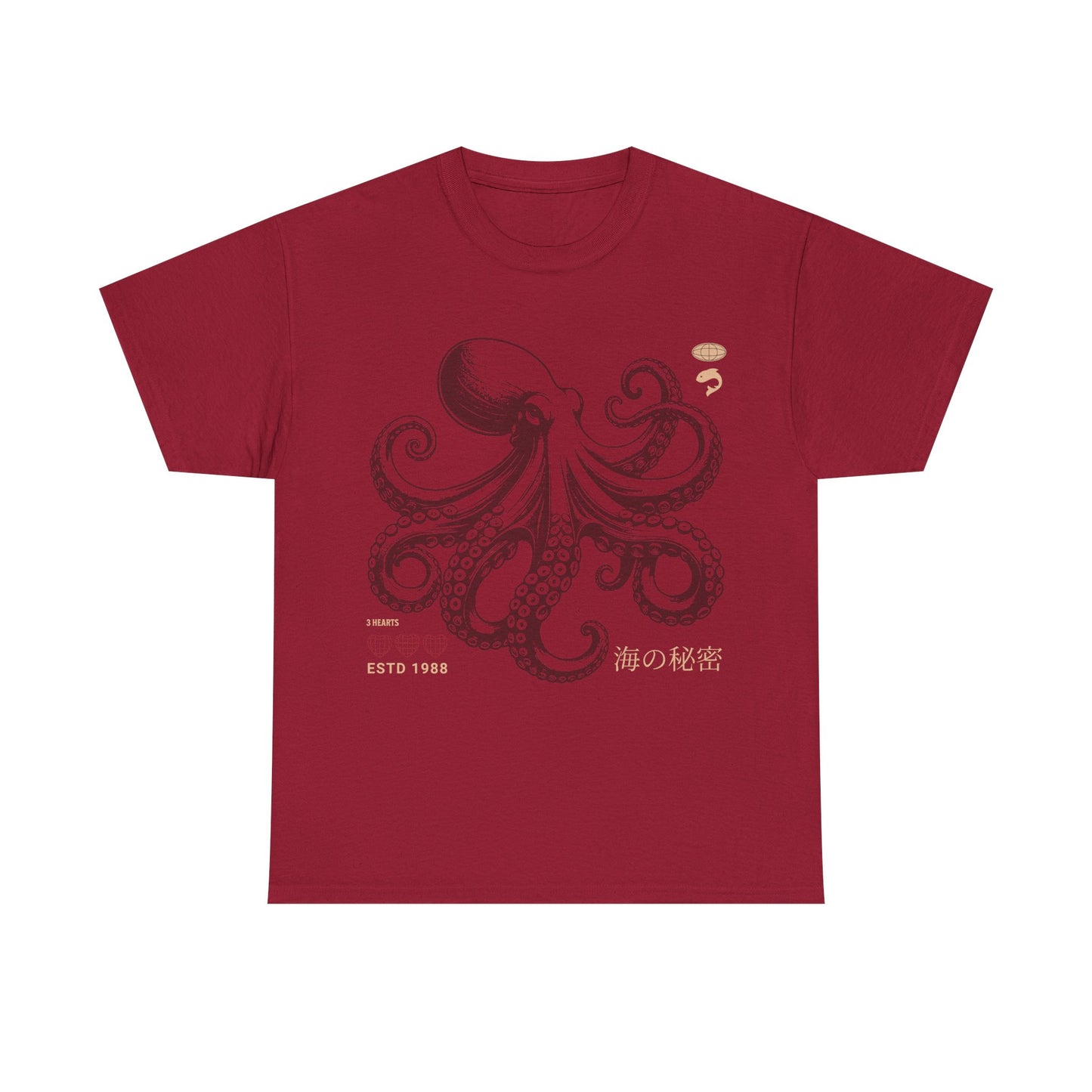 Japanese Octopus T-Shirt – Traditional Ukiyo-e Kraken Style Graphic Tee