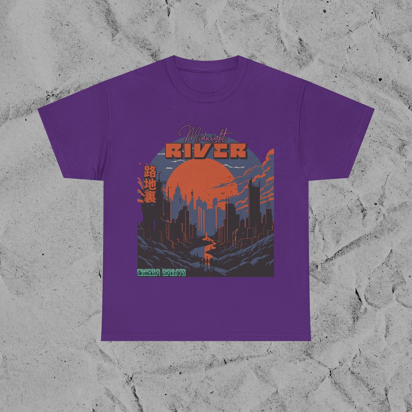Midnight River - Japan Style Tee | Graphic Printed T-Shirt