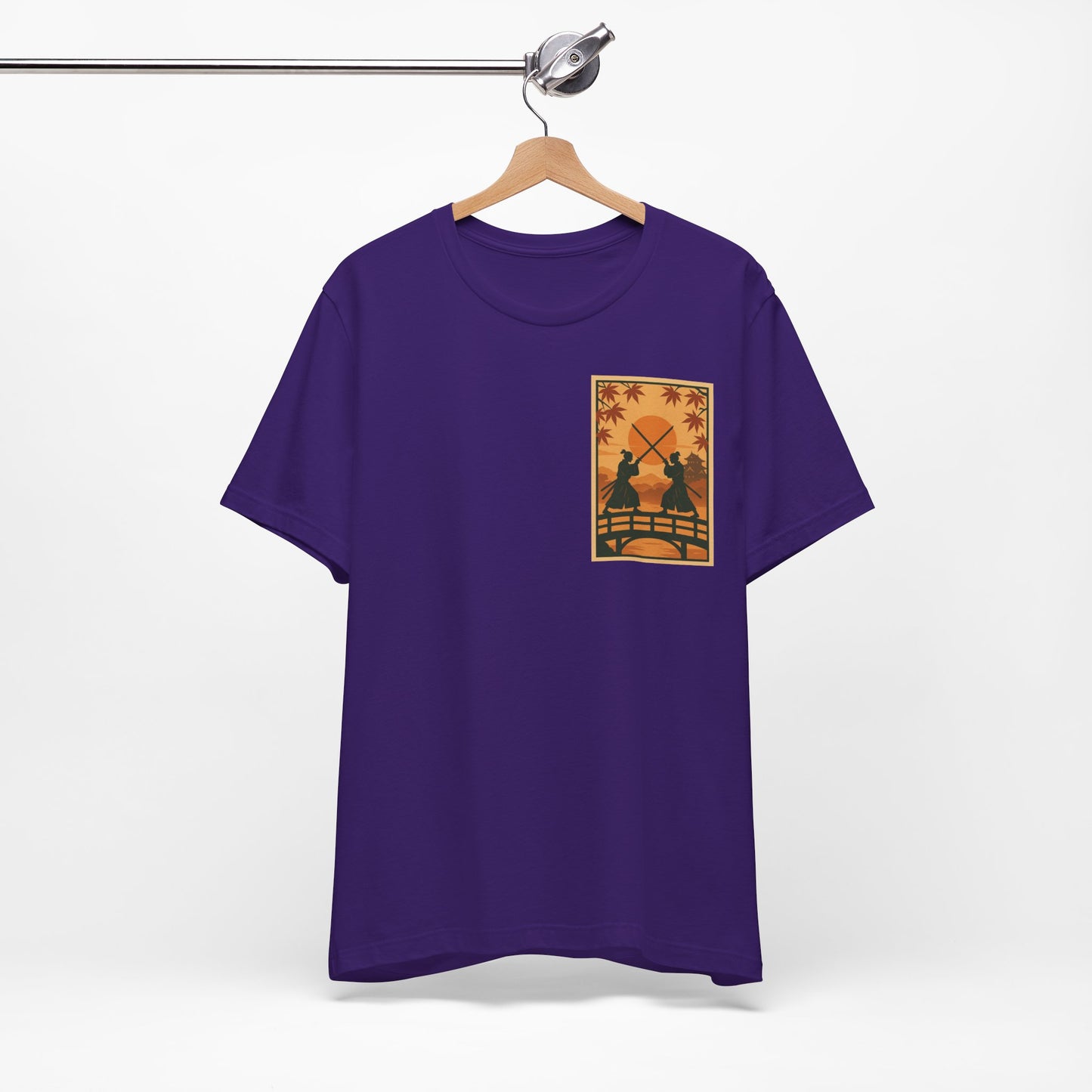 Samurai Sunset Standoff – Ukiyo-e Pocket Logo Tee