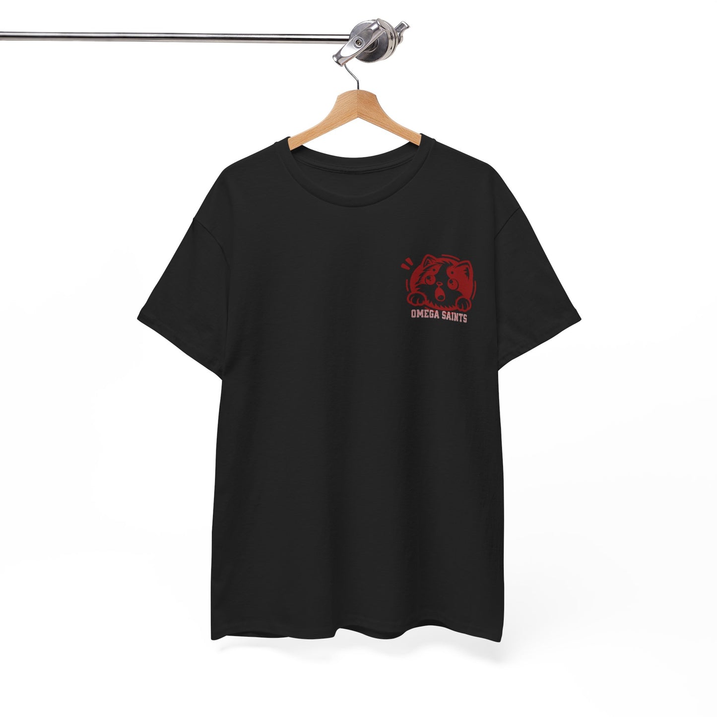 Omega Saints Cute Cat Graphic Tee – Aesthetic Streetwear T-Shirt for Men & Women