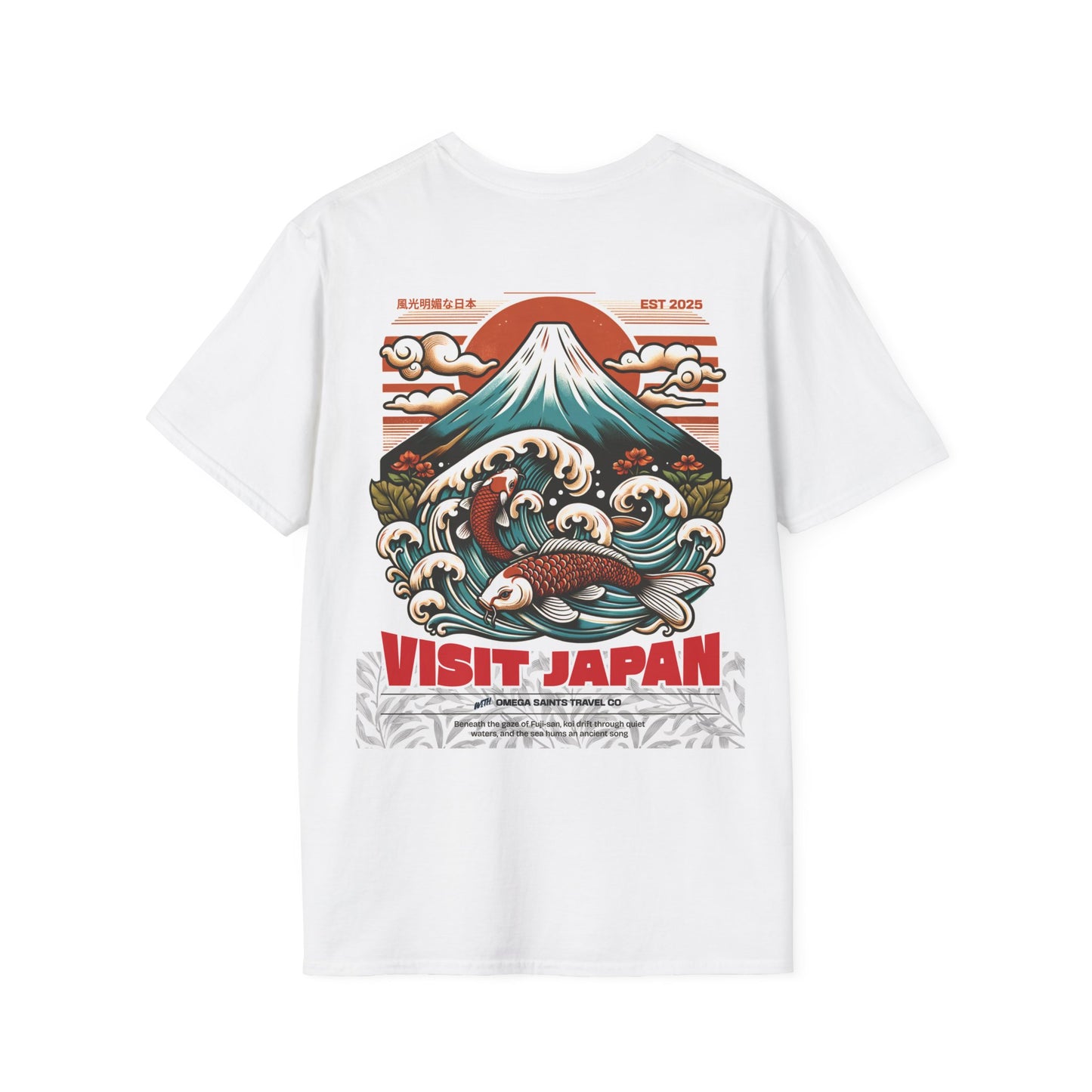 Visit Japan - Vintage-Style Mt Fuji Travel T-Shirt