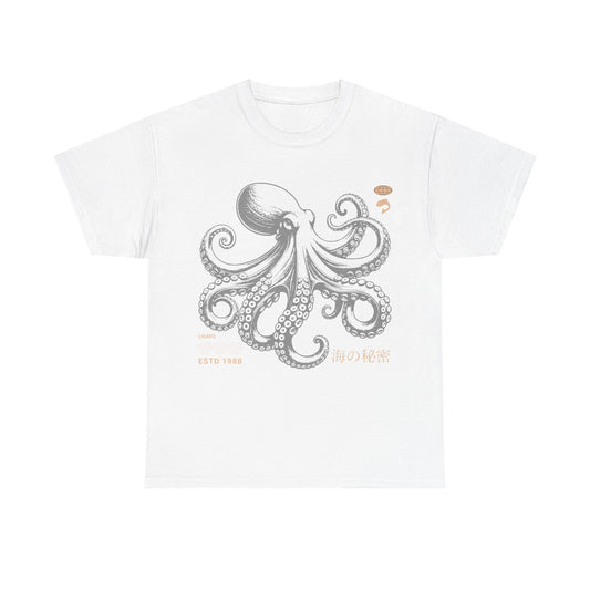 Japanese Octopus T-Shirt – Traditional Ukiyo-e Kraken Style Graphic Tee
