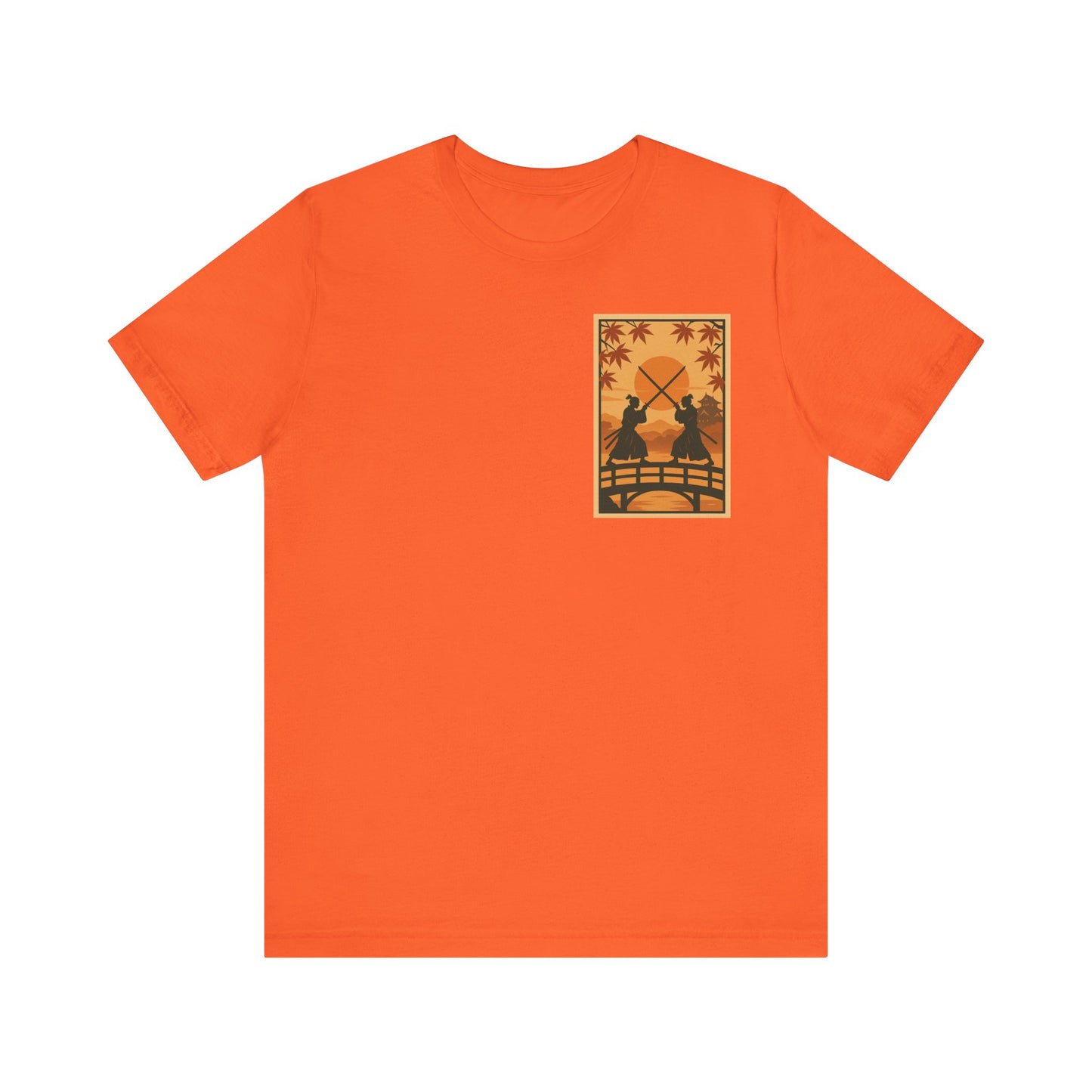 Samurai Sunset Standoff – Ukiyo-e Pocket Logo Tee