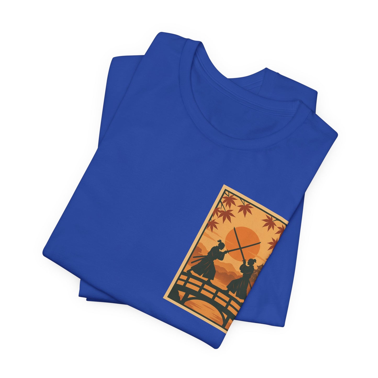 Samurai Sunset Standoff – Ukiyo-e Pocket Logo Tee