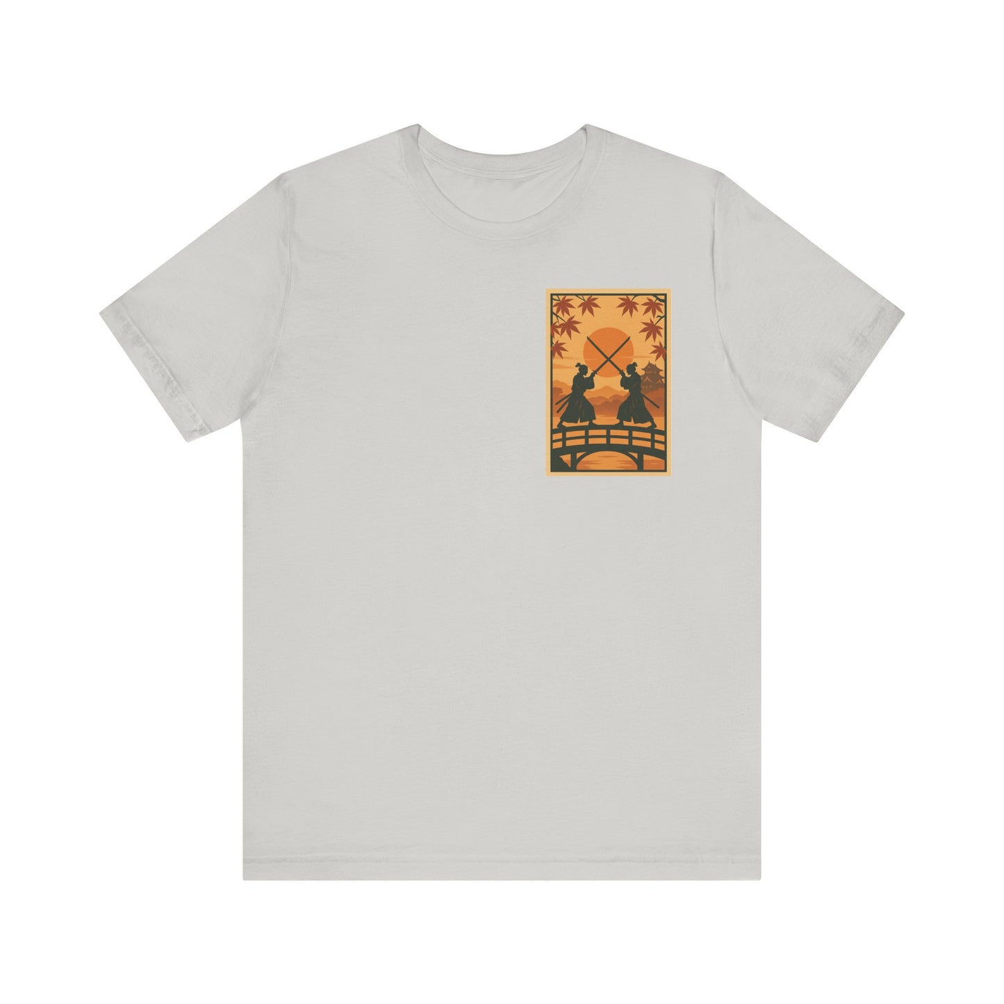 Samurai Sunset Standoff – Ukiyo-e Pocket Logo Tee