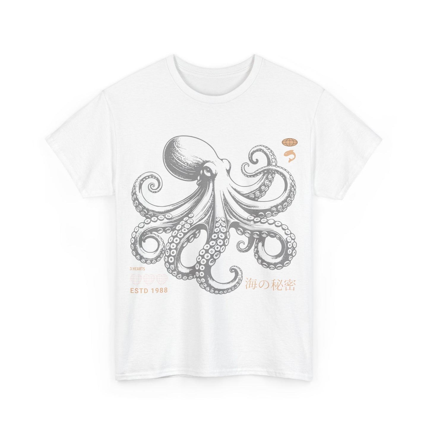 Japanese Octopus T-Shirt – Traditional Ukiyo-e Kraken Style Graphic Tee
