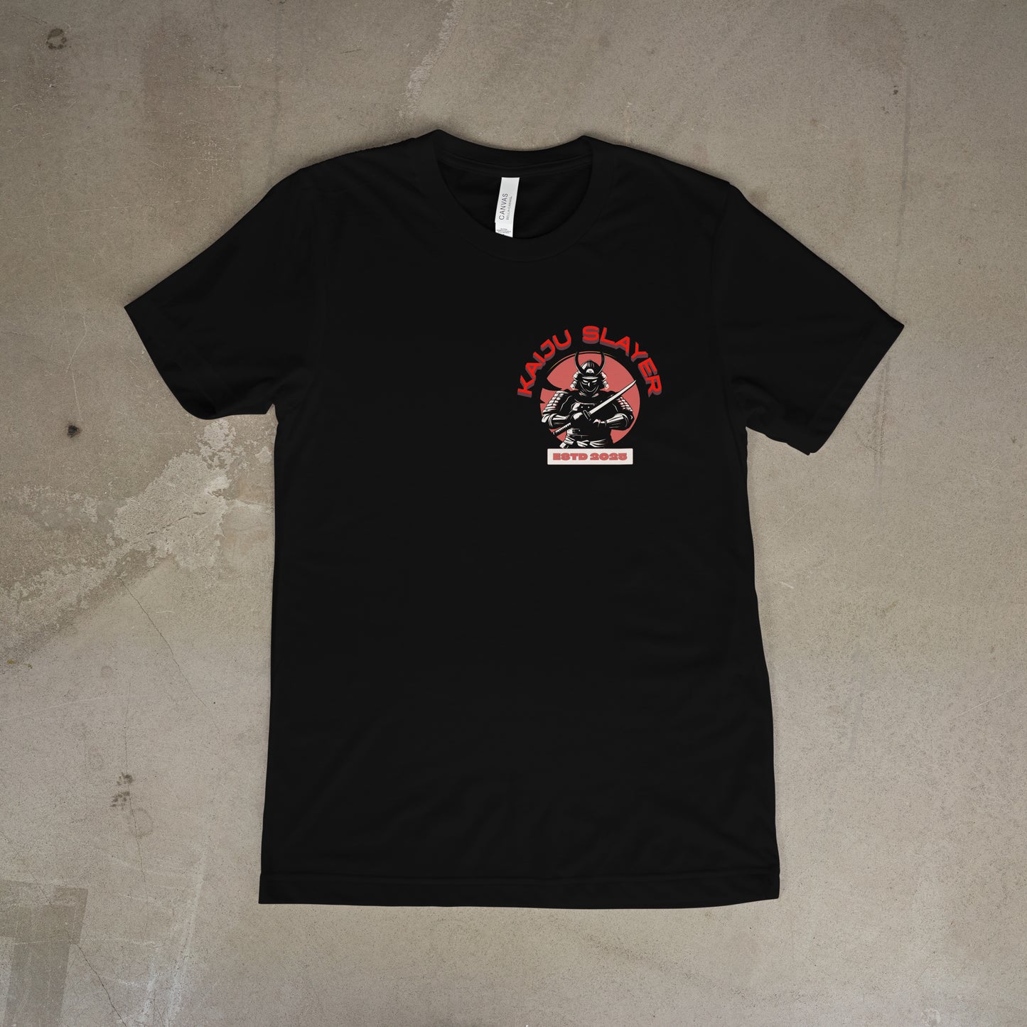 Kaiju Slayer Samurai Graphic T-Shirt – Japanese Monster Hunter Streetwear