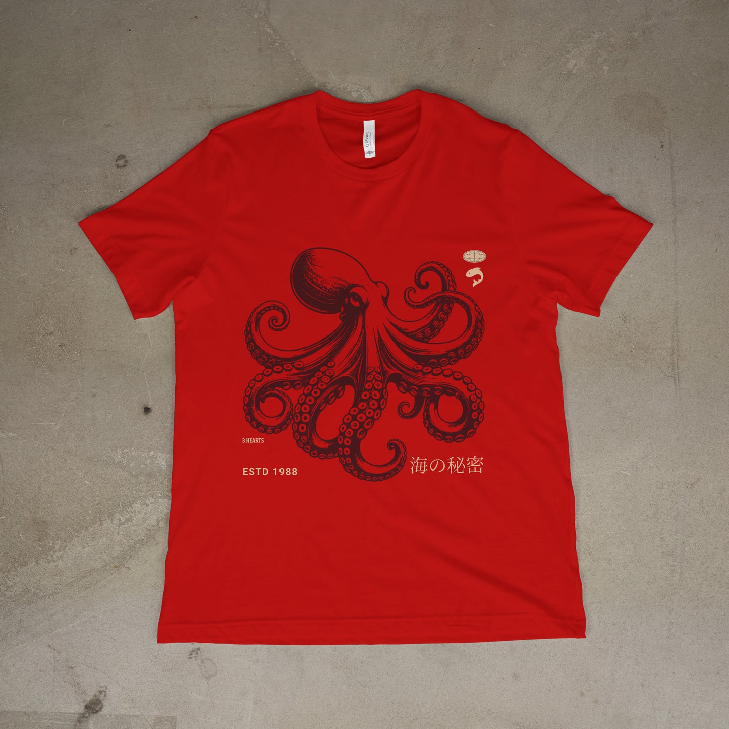 Japanese Octopus T-Shirt – Traditional Ukiyo-e Kraken Style Graphic Tee