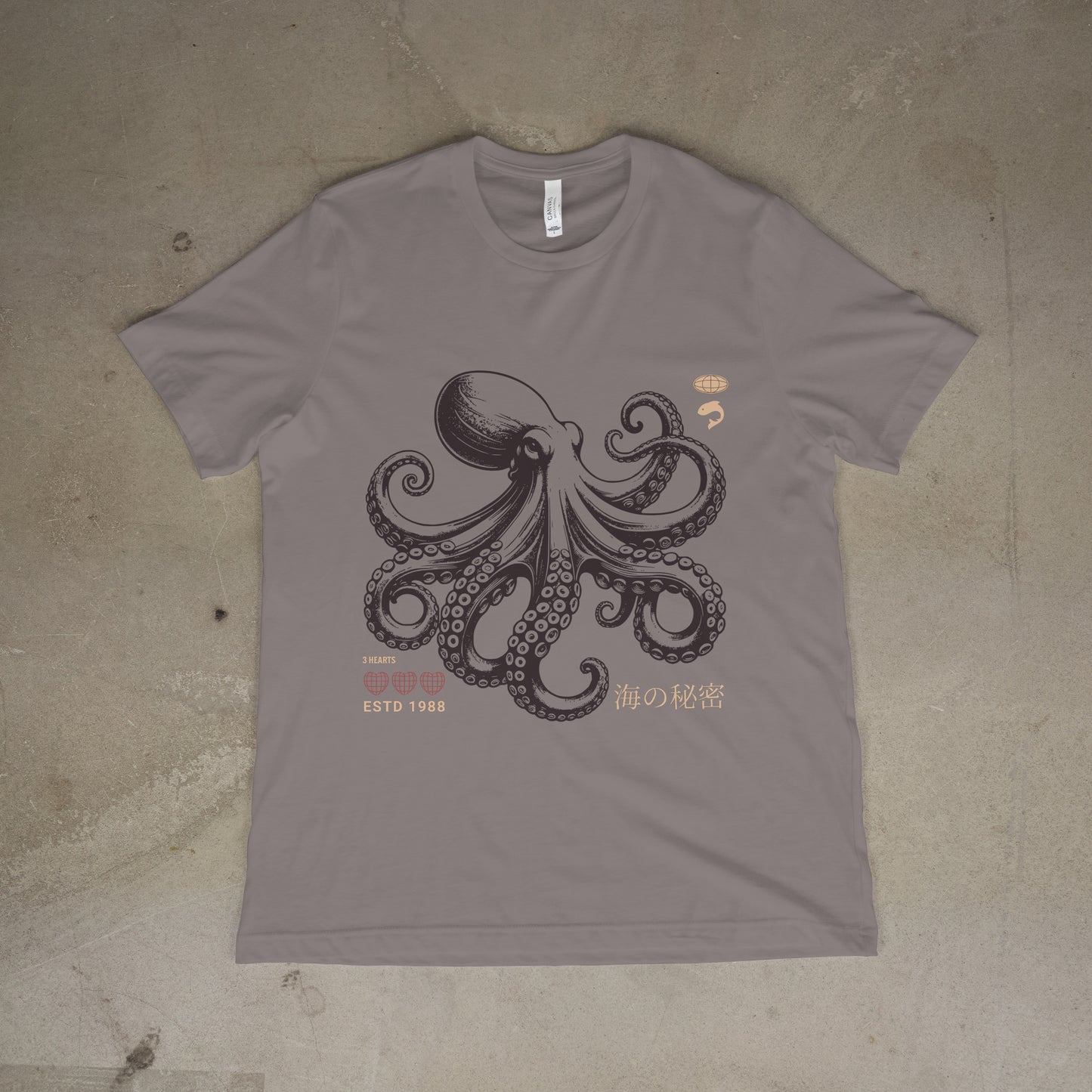 Japanese Octopus T-Shirt – Traditional Ukiyo-e Kraken Style Graphic Tee