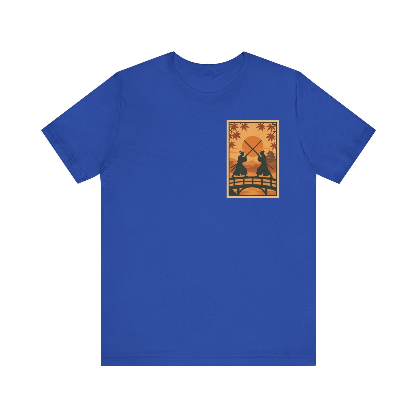 Samurai Sunset Standoff – Ukiyo-e Pocket Logo Tee