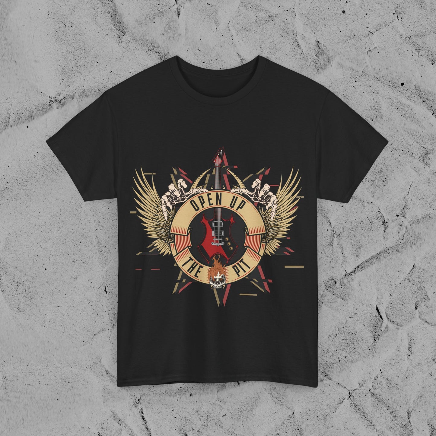 Open Up The Pit T-Shirt – Festival Graphic Tee | GNR Style Rock Shirt | Altcore Music Merch for Men & Women