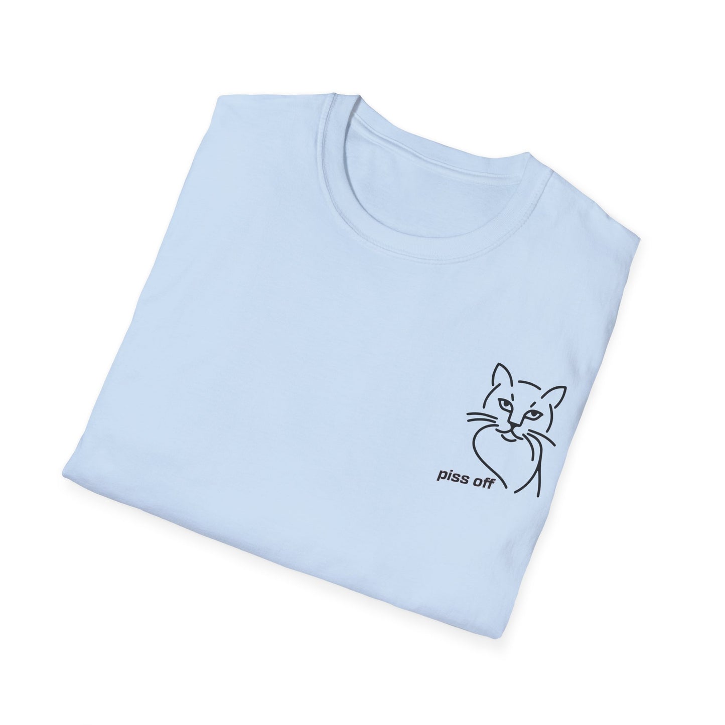 Piss Off – Minimalist Cat Mood T-Shirt
