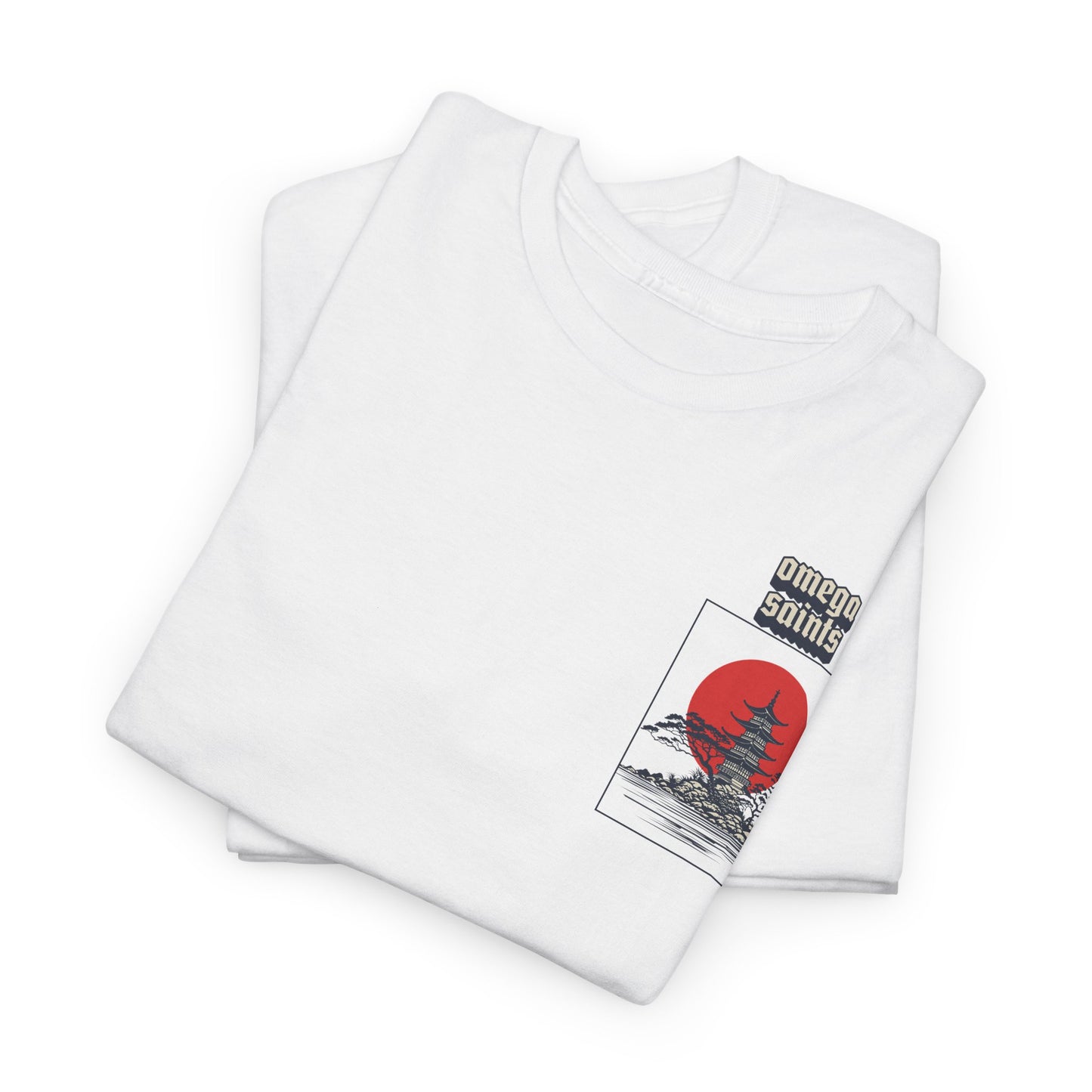 Omega Saints Temple Tee – Japan-Inspired Streetwear with Sacred Style
