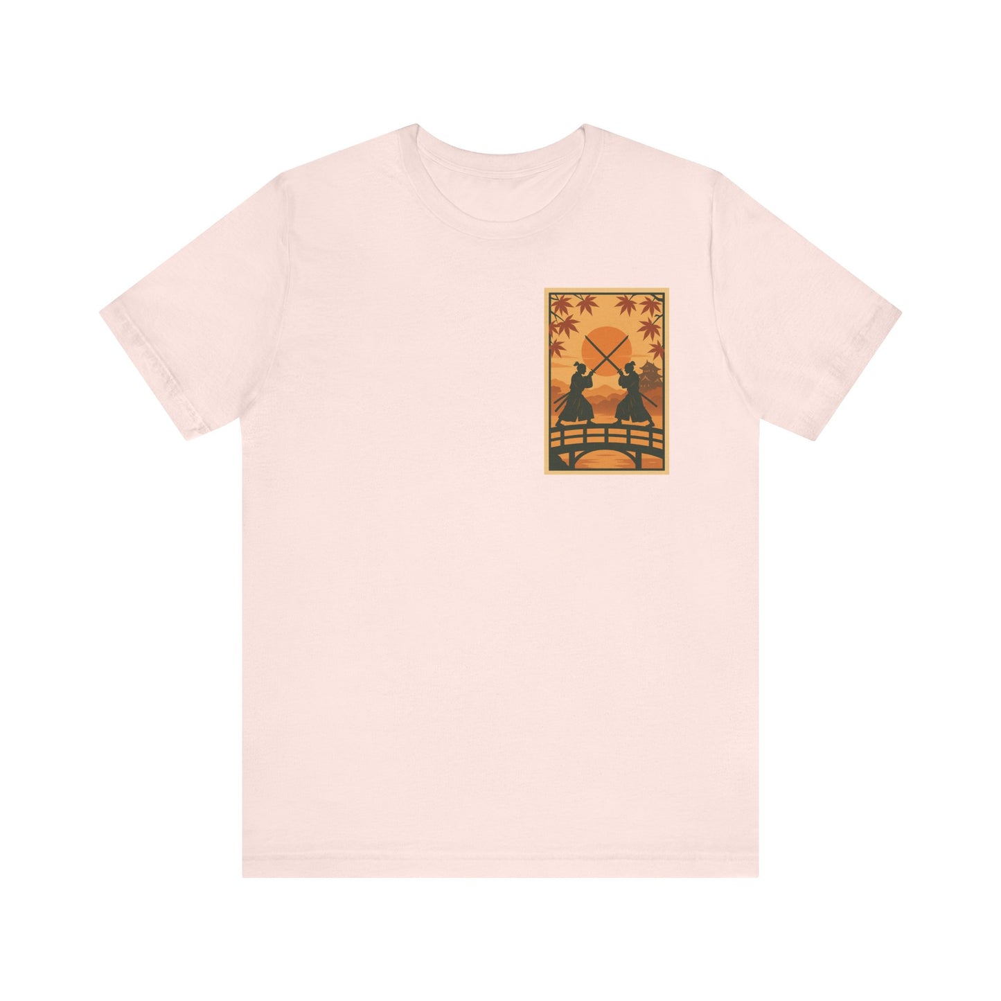 Samurai Sunset Standoff – Ukiyo-e Pocket Logo Tee