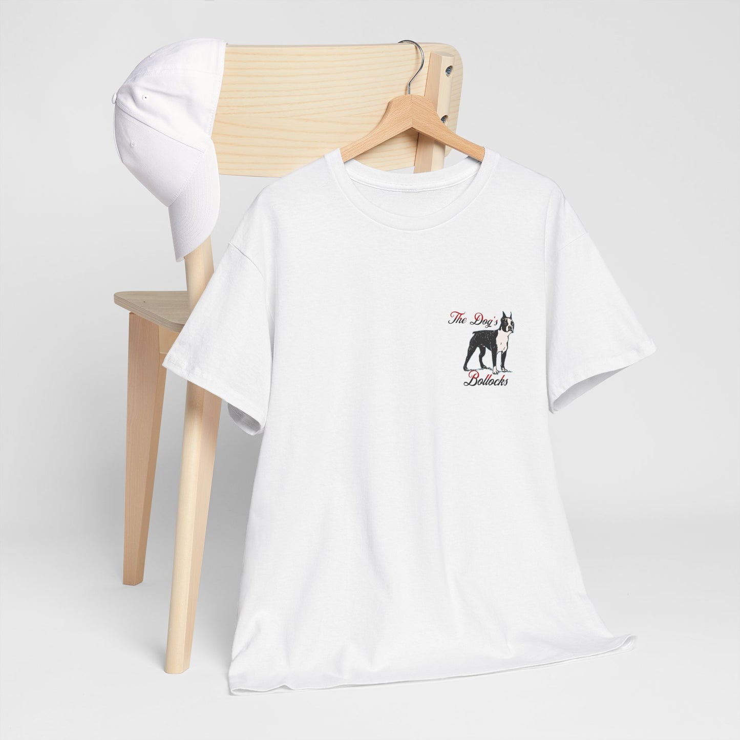 The Dog’s Bollocks T-Shirt – Funny UK Dog Lover Tee | Aesthetic Minimal Graphic T-Shirt