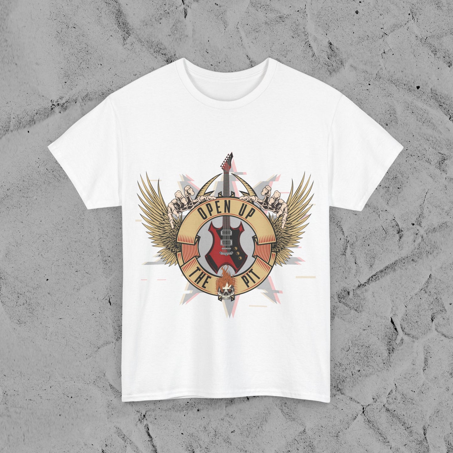 Open Up The Pit T-Shirt – Festival Graphic Tee | GNR Style Rock Shirt | Altcore Music Merch for Men & Women
