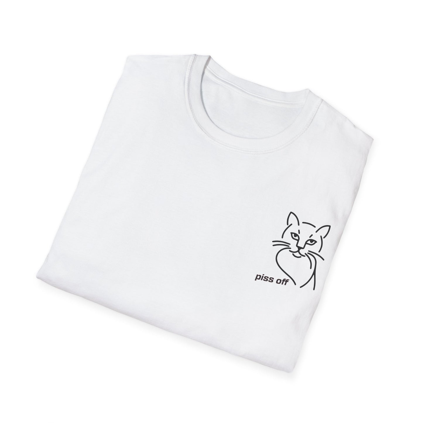 Piss Off – Minimalist Cat Mood T-Shirt