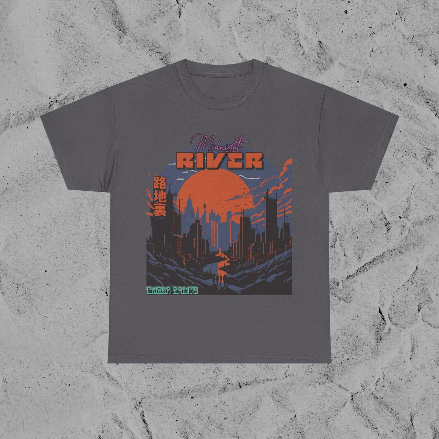 Midnight River - Japan Style Tee | Graphic Printed T-Shirt