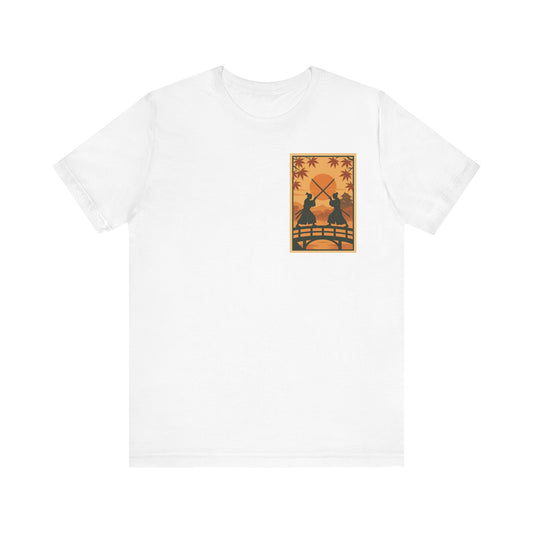 Samurai Sunset Standoff – Ukiyo-e Pocket Logo Tee