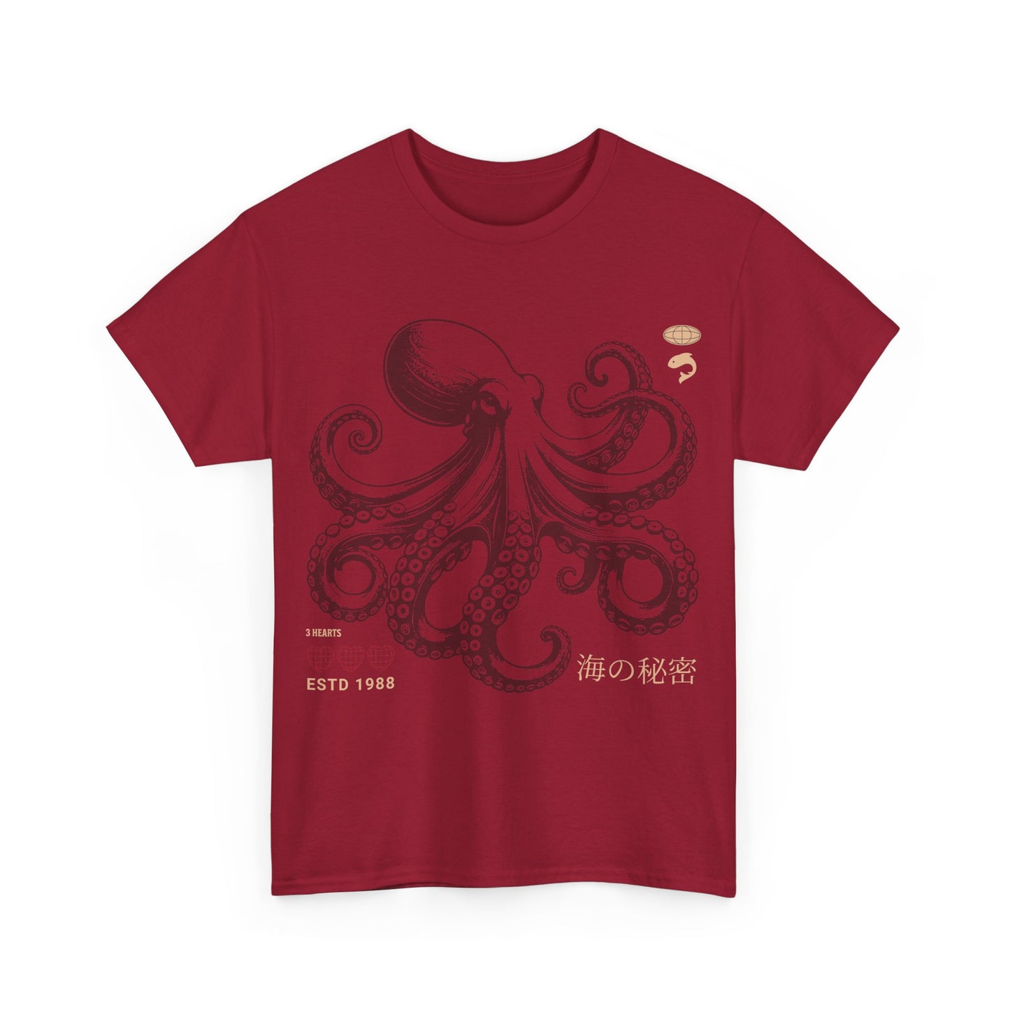 Japanese Octopus T-Shirt – Traditional Ukiyo-e Kraken Style Graphic Tee