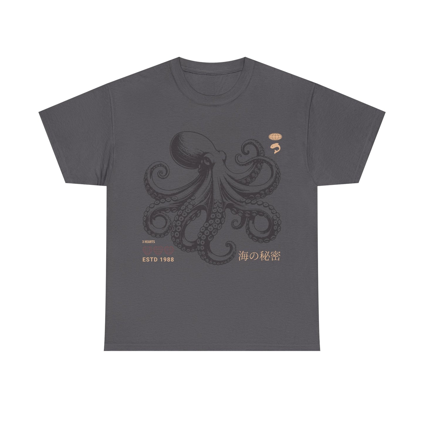 Japanese Octopus T-Shirt – Traditional Ukiyo-e Kraken Style Graphic Tee