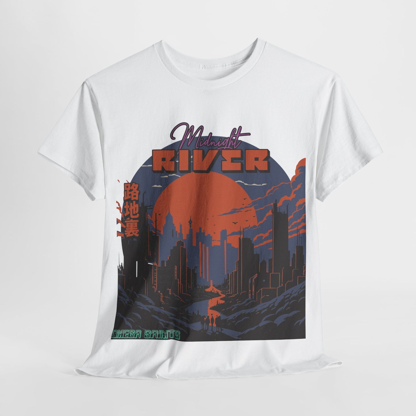 Midnight River - Japan Style Tee | Graphic Printed T-Shirt