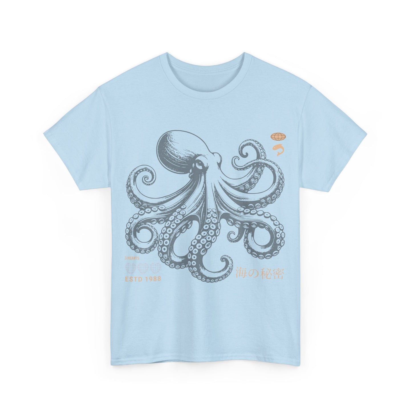 Japanese Octopus T-Shirt – Traditional Ukiyo-e Kraken Style Graphic Tee