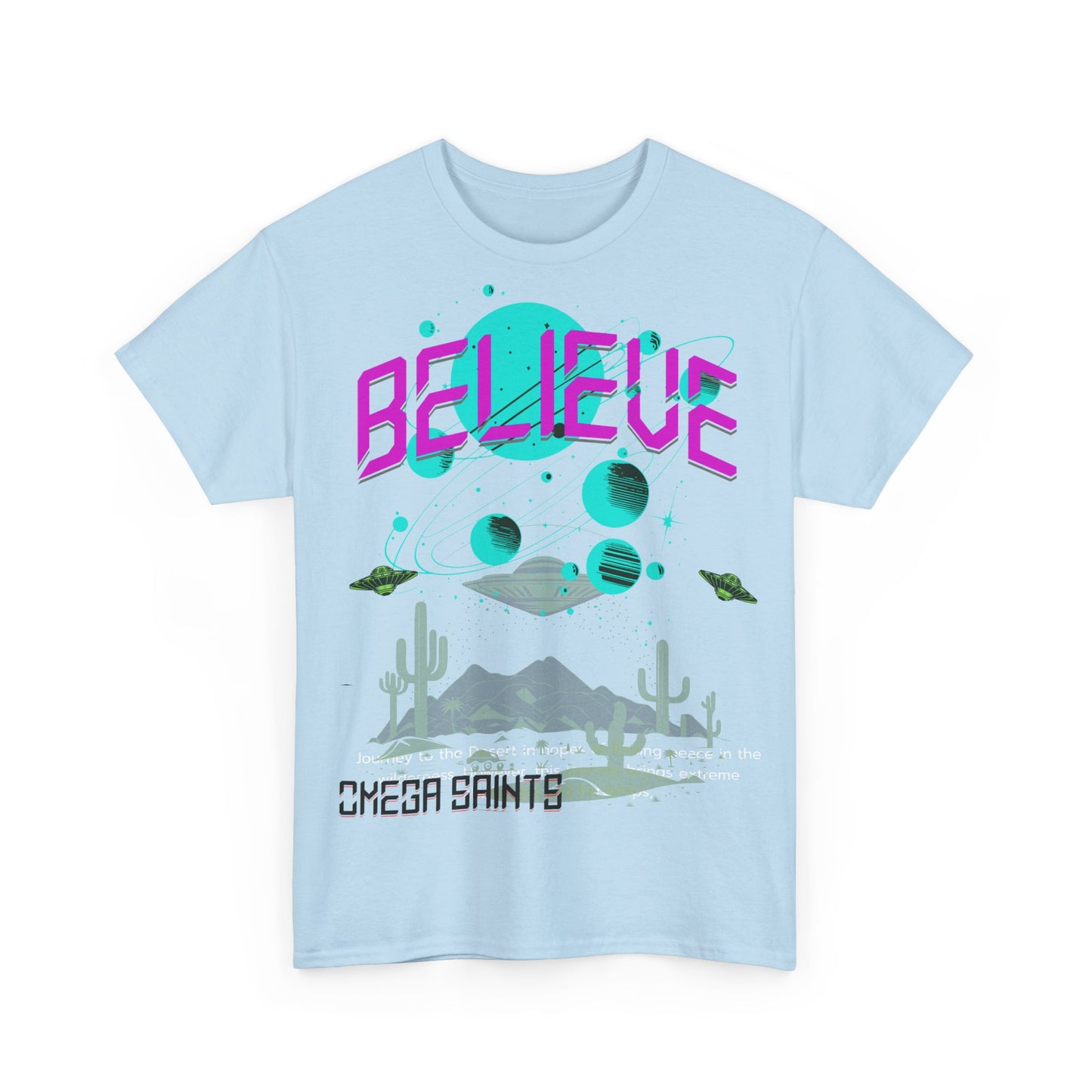 Aliens Exist Tee Shirt Printed T Shirt detail colour