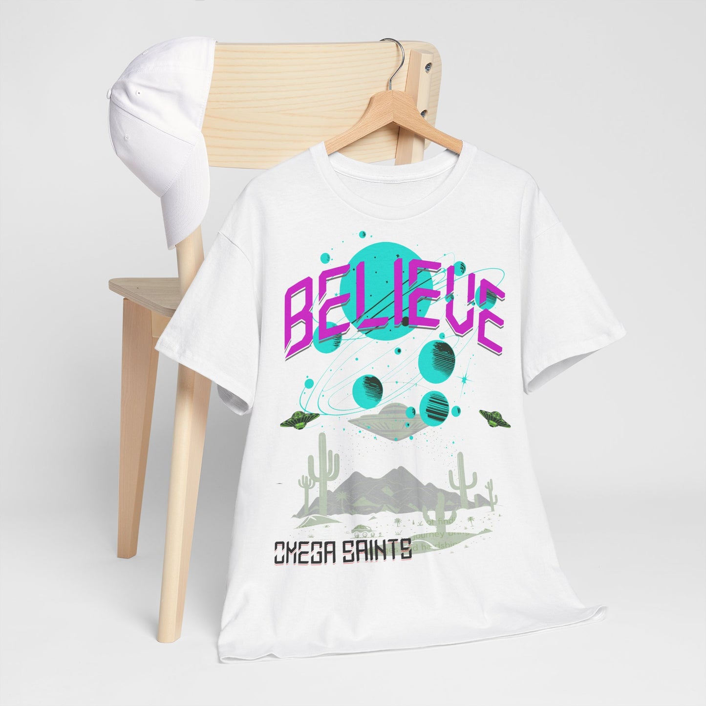 Aliens Exist Tee Shirt Printed T Shirt detail bright