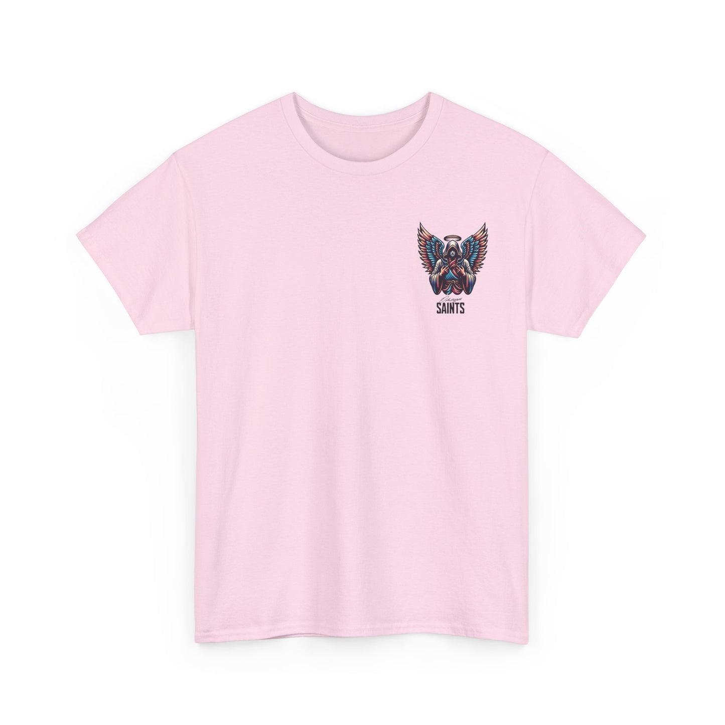 Japanese Anime Neon Kitsune Printed Shirt Custom Printed Shirt Pink Alt Front