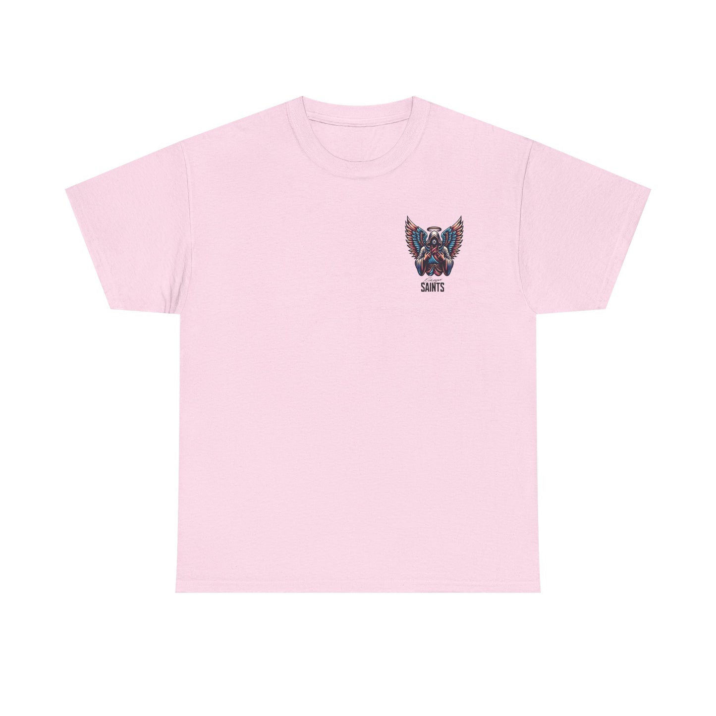 Japanese Anime Neon Kitsune Printed Shirt Custom Printed Shirt Pink Front