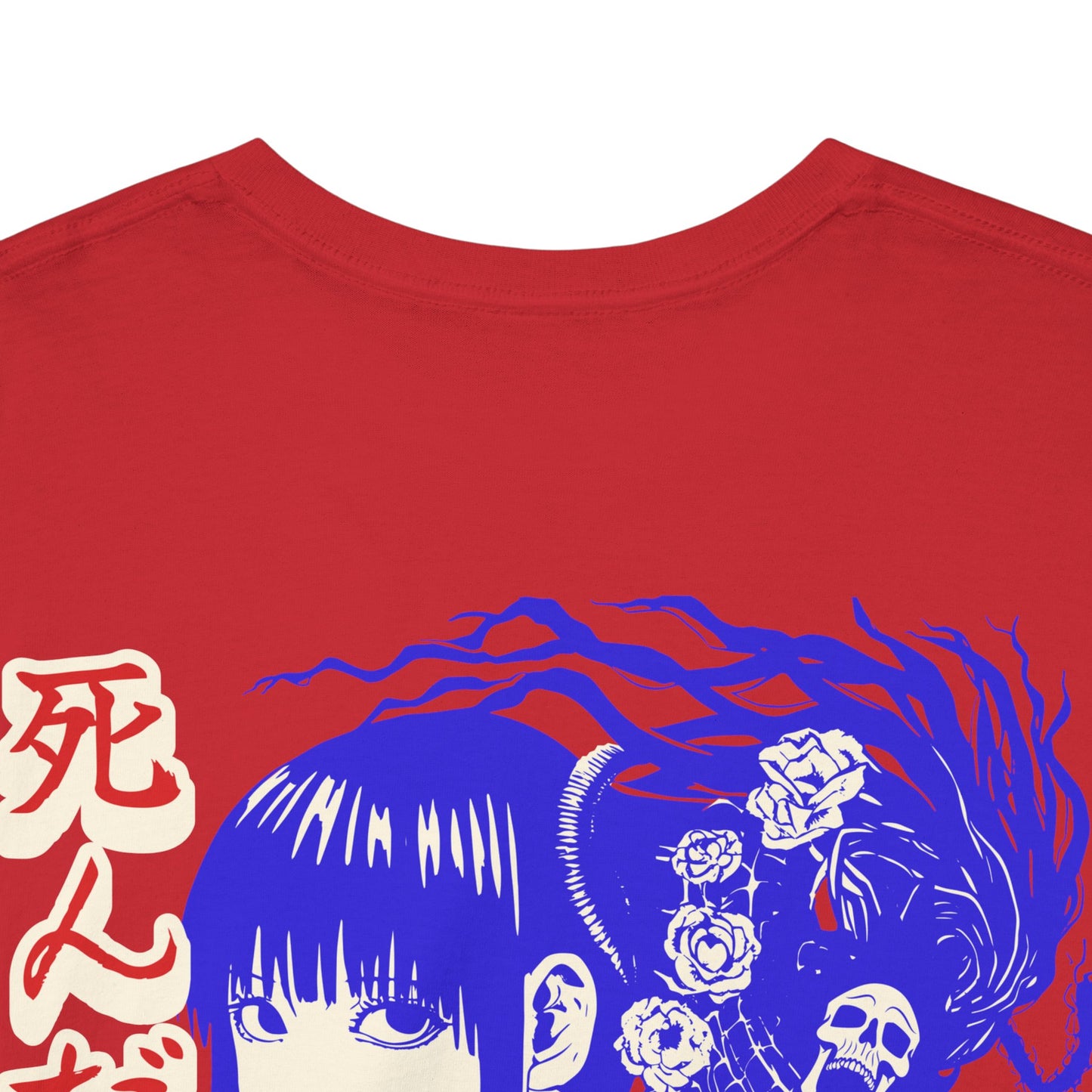 Japanese Anime Neon Kitsune Printed Shirt Custom Printed Shirt