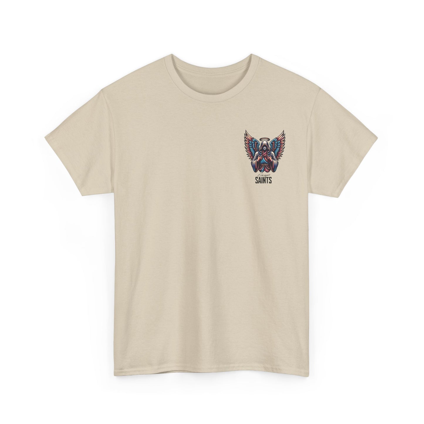 Japanese Anime Neon Kitsune Printed Shirt Custom Printed Shirt Sand Back