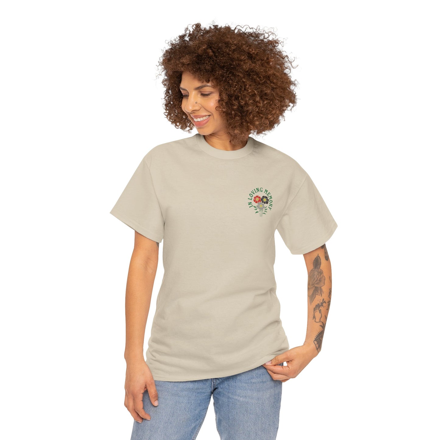 Minimalist Sadcore Shirt with Flowers | Alt Graphic Printed T-Shirt Sand person