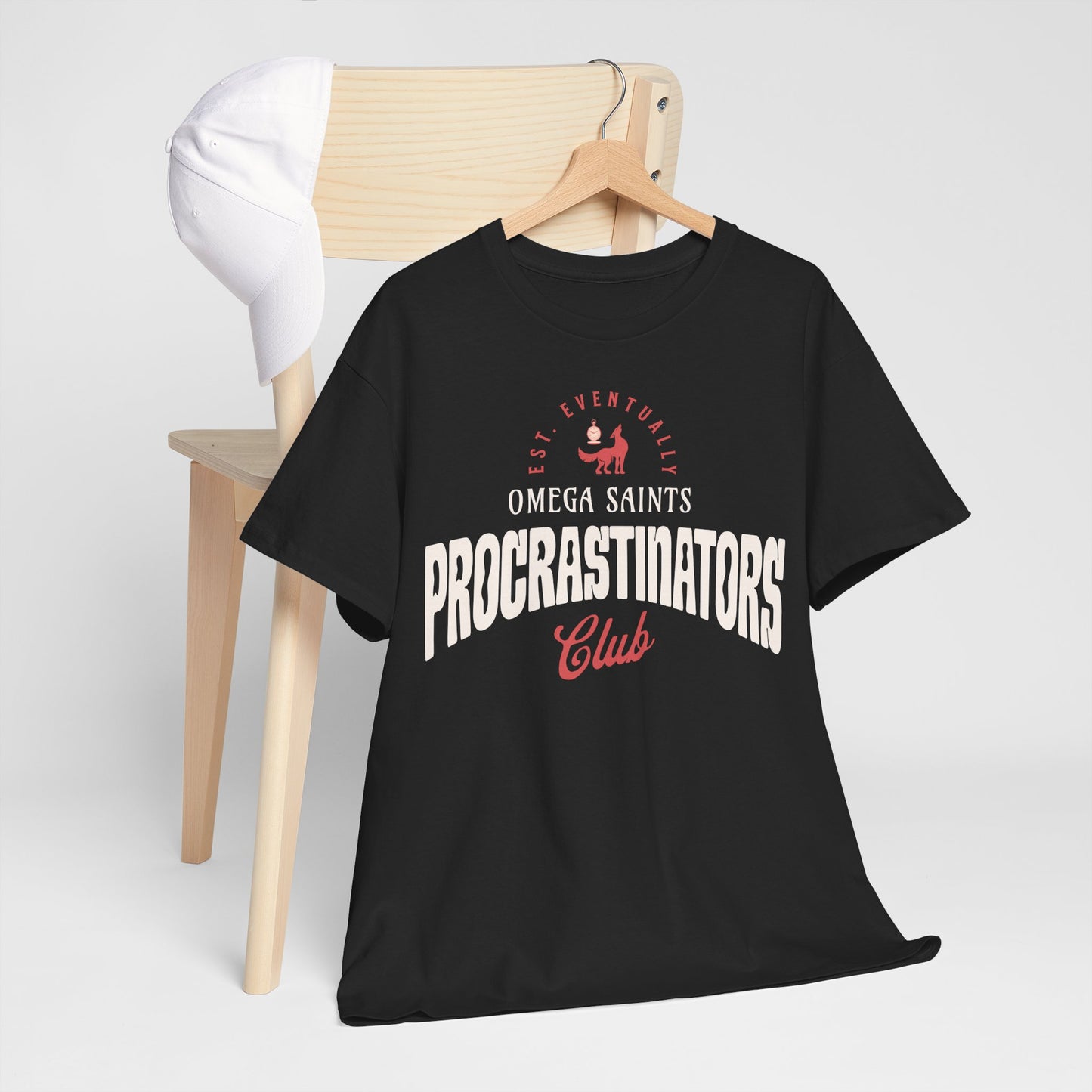 Omega Saints Procrastinators Club – Printed T-Shirt Vintage Sports Team Style Custom Printed Shirt