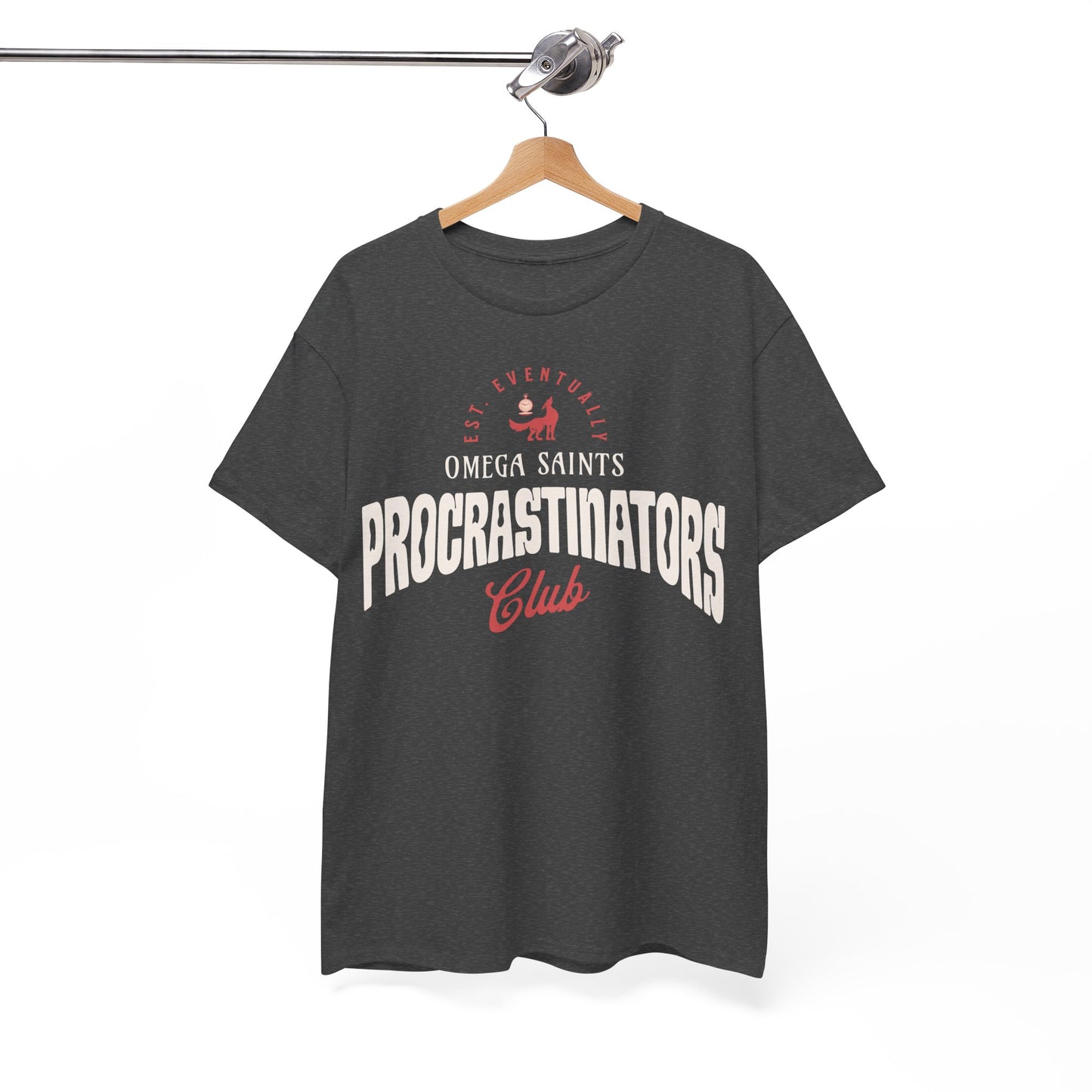 Omega Saints Procrastinators Club – Printed T-Shirt Vintage Sports Team Style Custom Printed Shirt