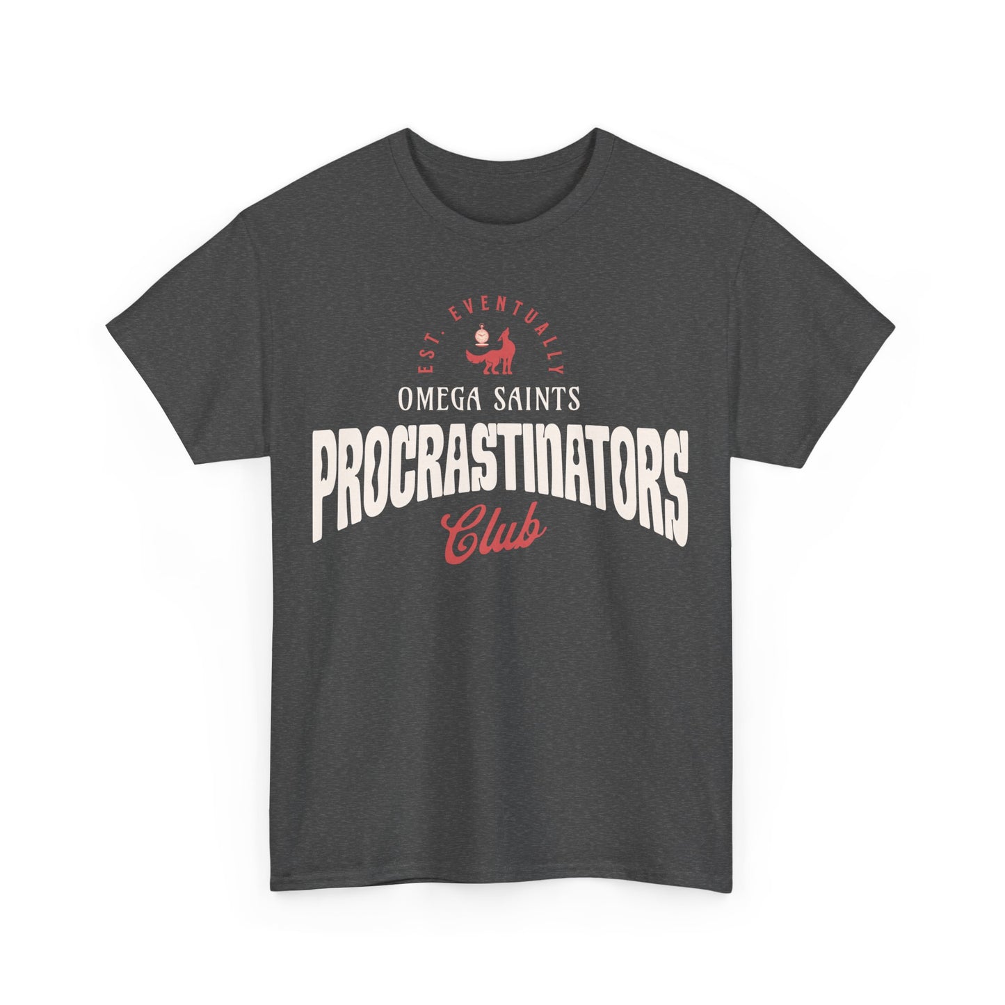 Omega Saints Procrastinators Club – Printed T-Shirt Vintage Sports Team Style Custom Printed Shirt