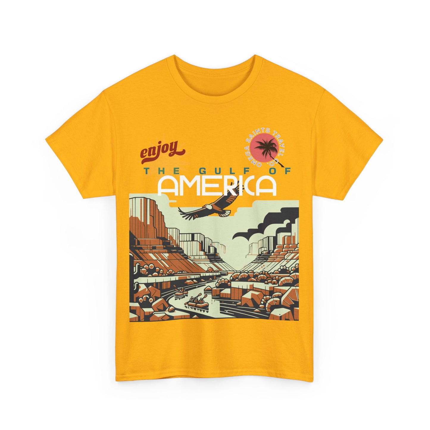 Welcome to the Gulf of America Printed T-Shirt – We Make Clothes, Not Maps Gold
