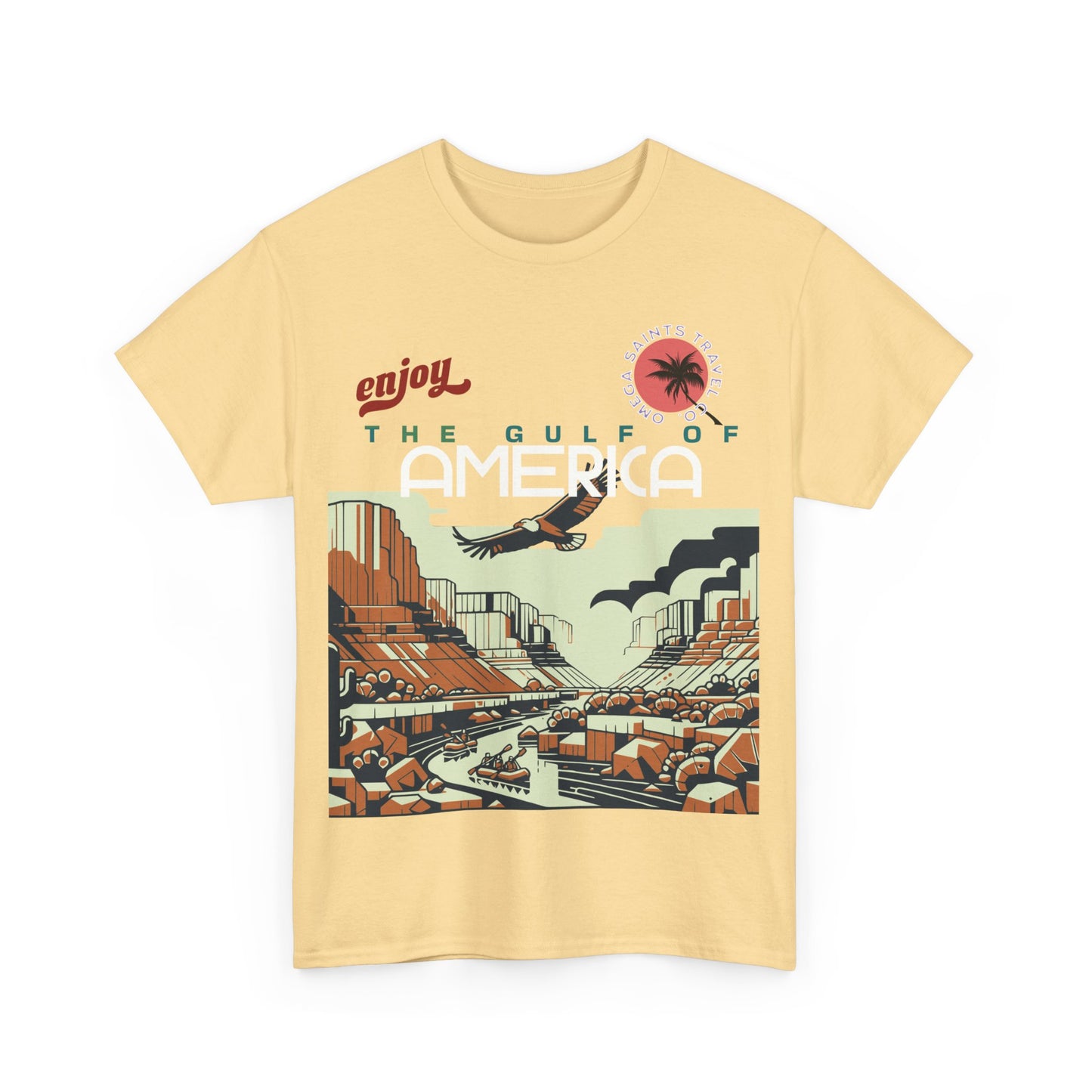 Welcome to the Gulf of America Printed T-Shirt – We Make Clothes, Not Maps Yellow