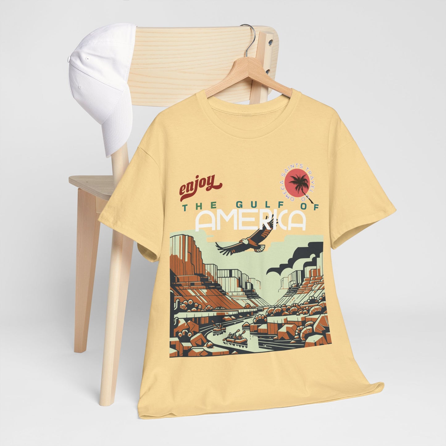 Welcome to the Gulf of America Printed T-Shirt – We Make Clothes, Not Maps Yellow
