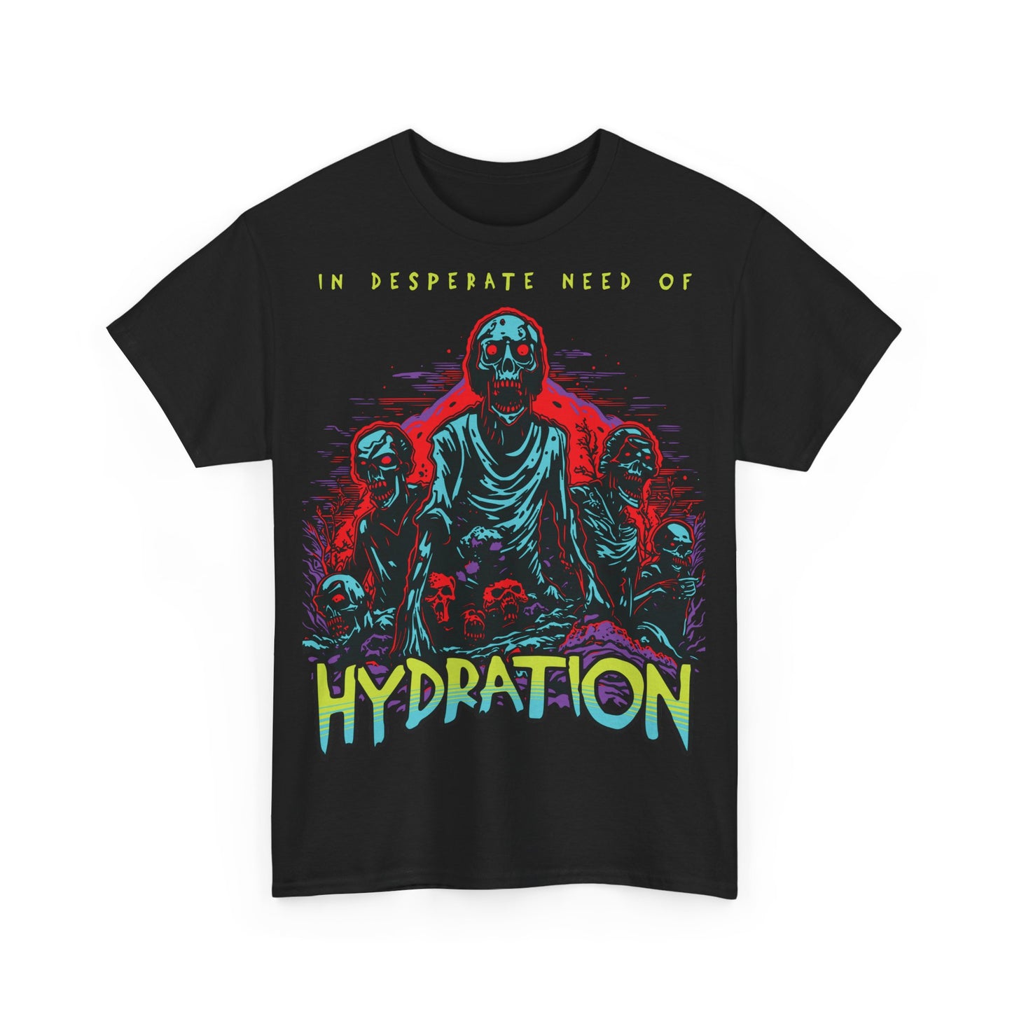 Zombie Skeleton Tee Shirt Printed T Shirt detail black alt