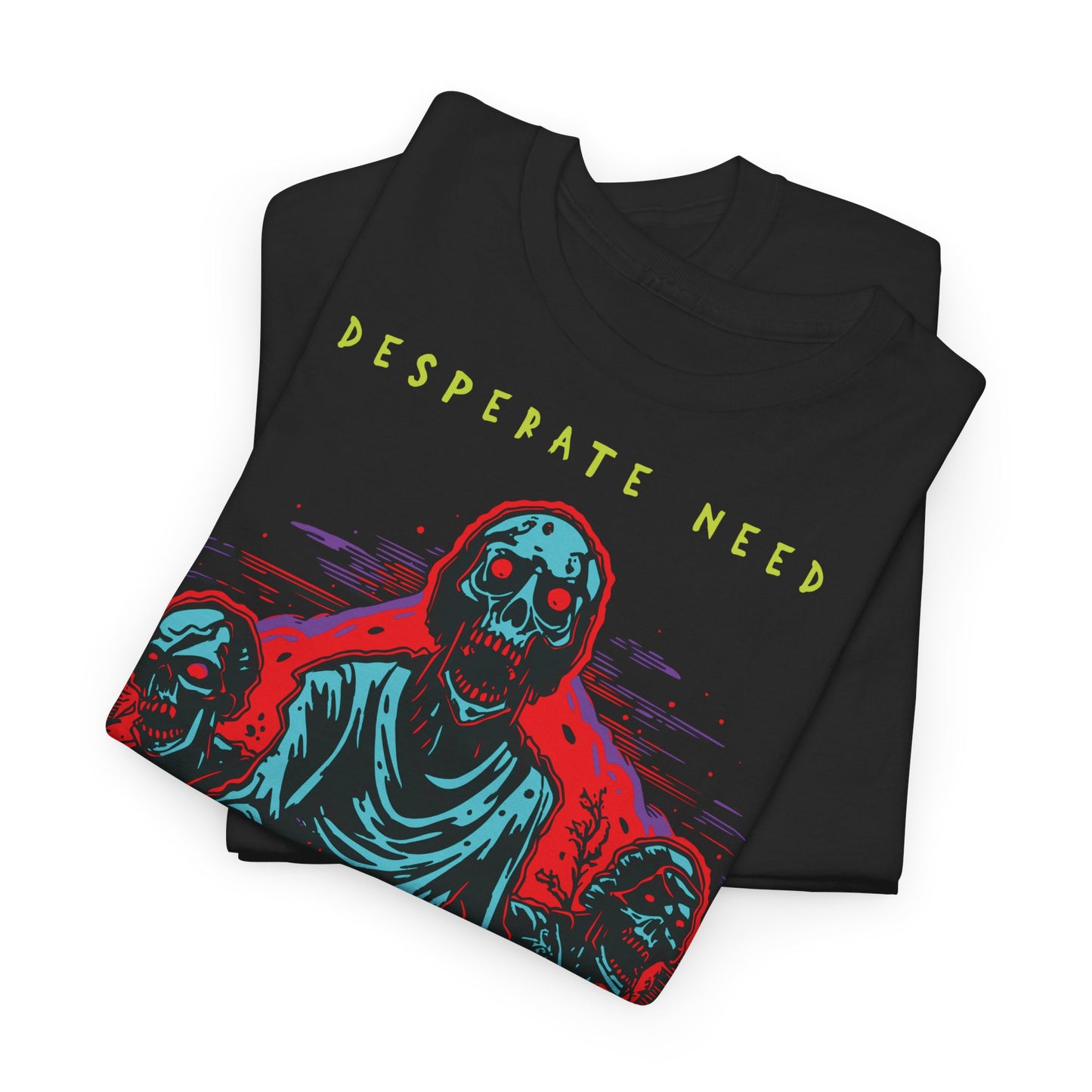 Zombie Skeleton Tee Shirt Printed T Shirt detail black close