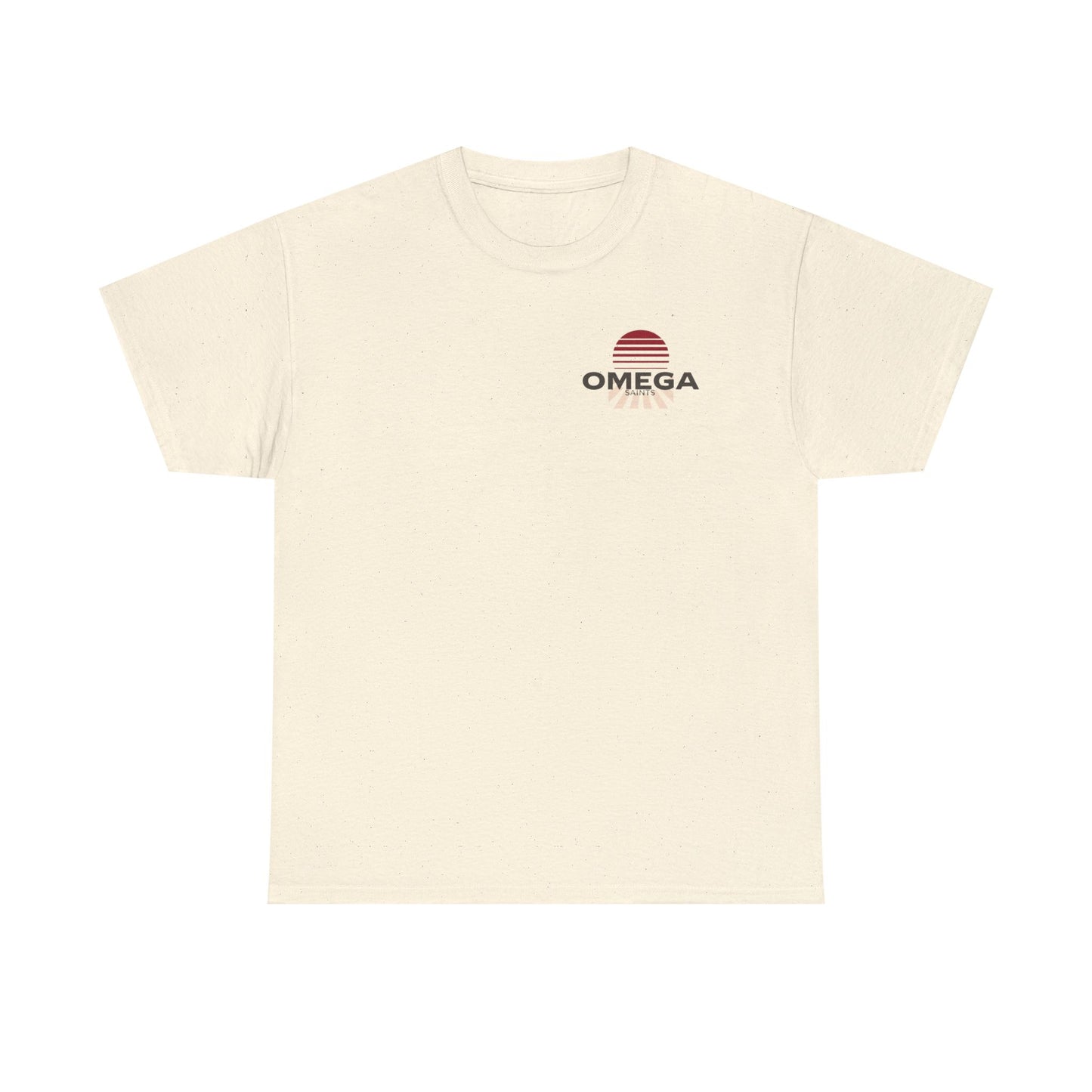 Japanese Warrior Samurai T-Shirt — Omega Logo Vintage Sun Graphic