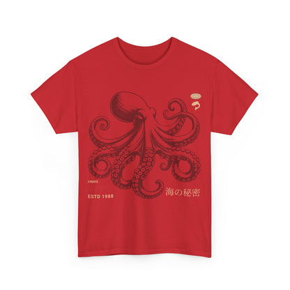 Japanese Octopus T-Shirt – Traditional Ukiyo-e Kraken Style Graphic Tee