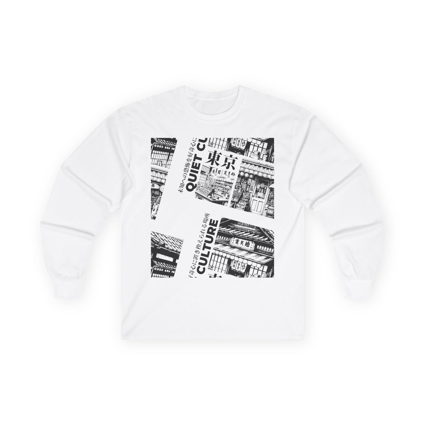 Tokyo Street Collage Long Sleeve Tee — Quiet Culture Graphic