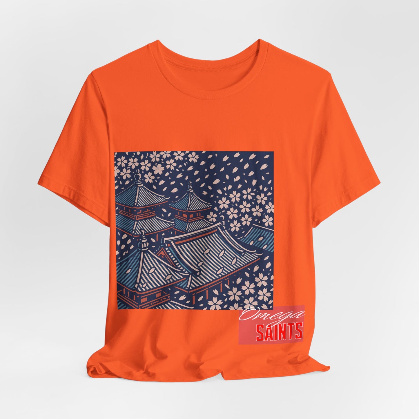 Cherry Blossom Rooftops – Japanese Temple Aesthetic Graphic Tee